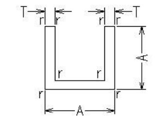 Aluminium Alloy U Channel 6061 & 6082 T6